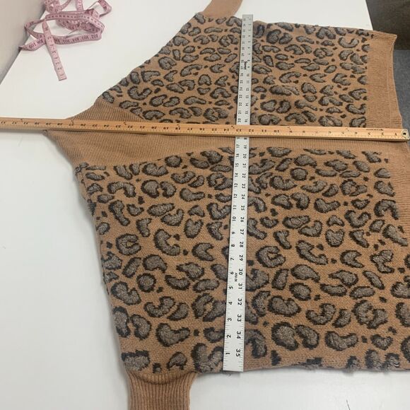 Akemi + Kin Hadley Knit Kimono Womens One Size Camel Open Front Ribbed Sleeves - Picture 7 of 14